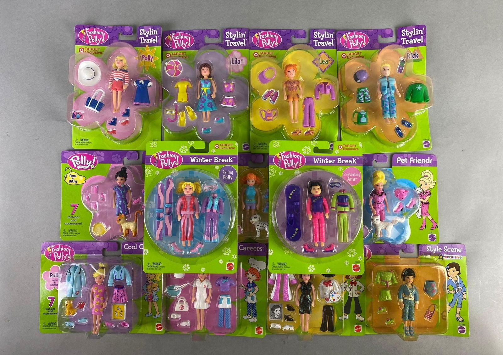 Group of 13 Mattel Polly Pocket Doll Sets (1 of 5)