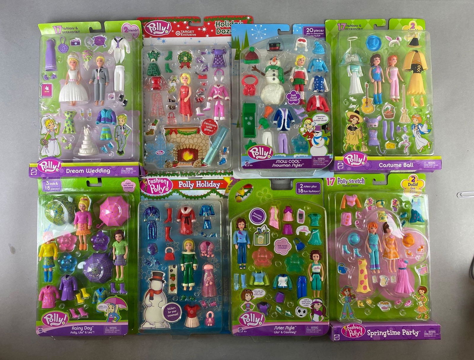 Group of 4 Mattel Polly Pocket Doll Sets (1 of 3)