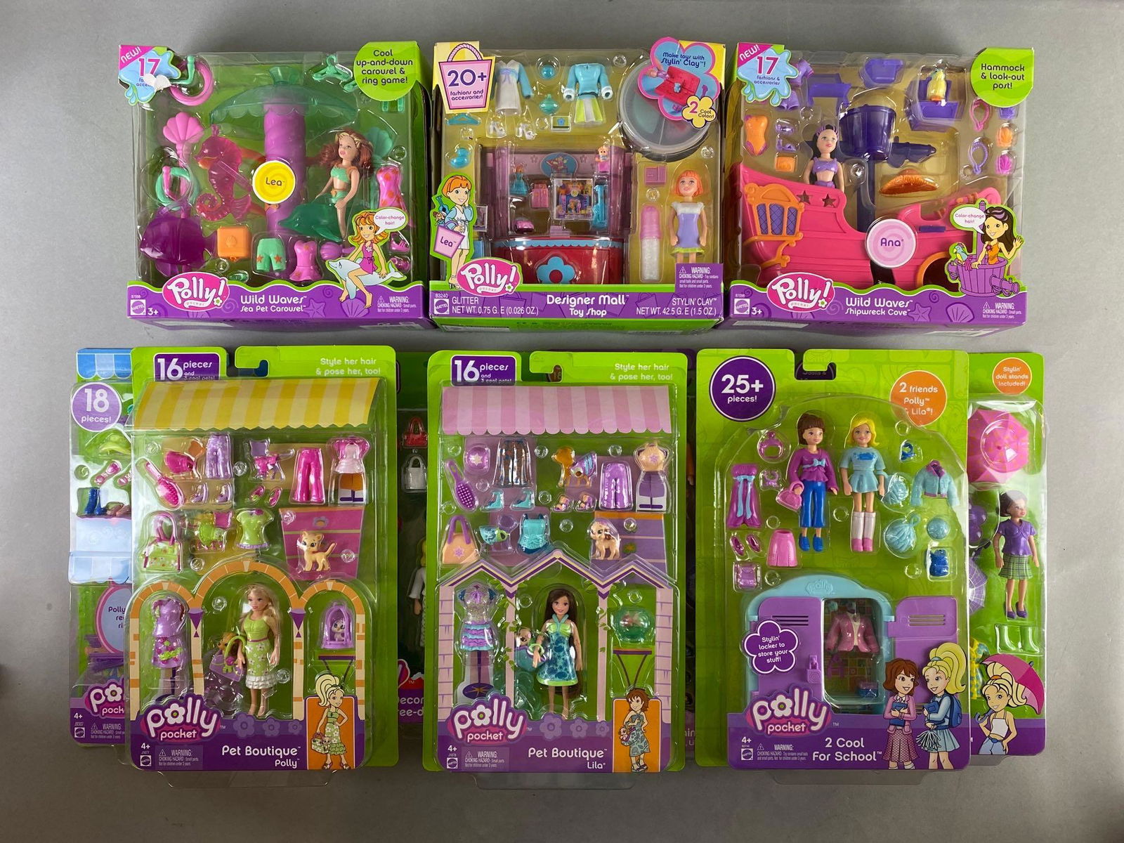 Group of 10 Mattel Polly Pocket Doll Sets (1 of 6)