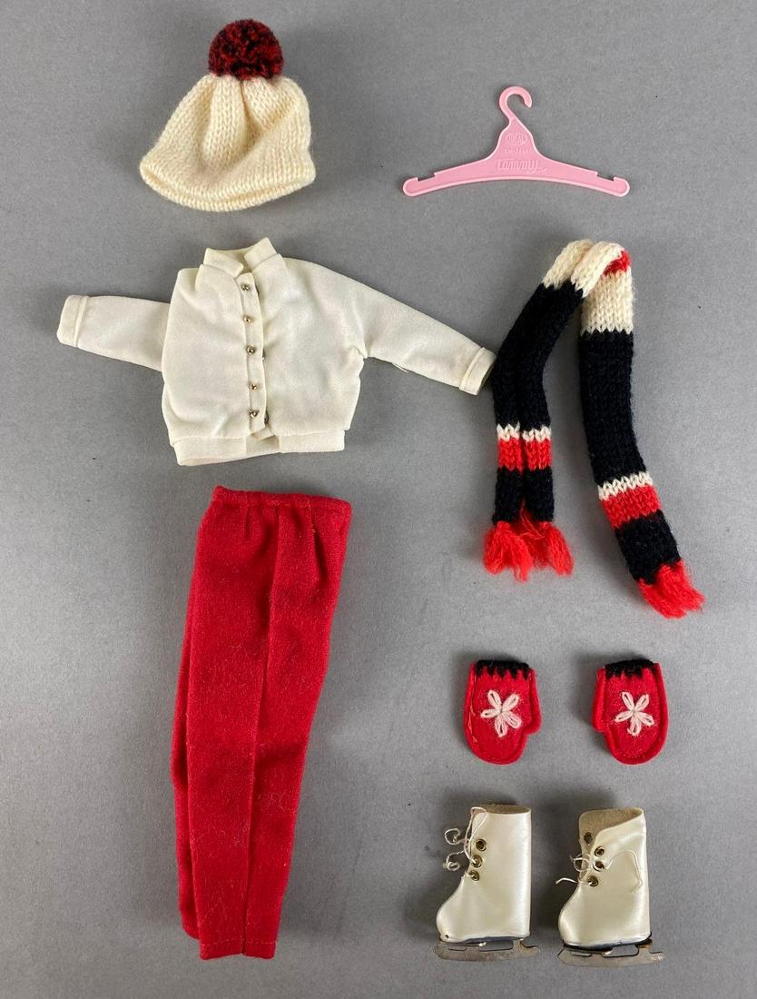 Vintage Ideal Tammy Figure Eight 8 Fashion Outfit: No. 9212-2, HTF, With mittens, skates, scarf, and more, For 12in dolls.