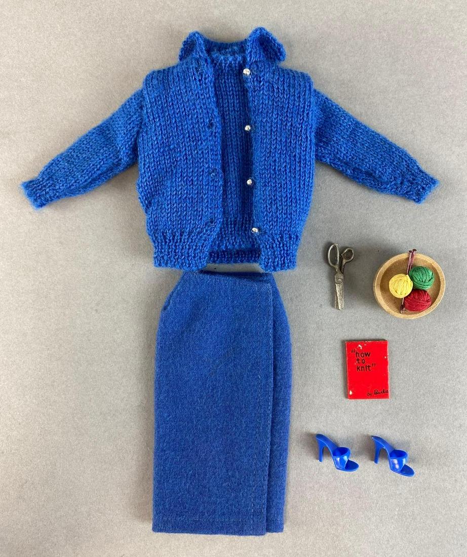 Vintage Mattel Barbie Knitting Pretty Fashion Outfit Auction