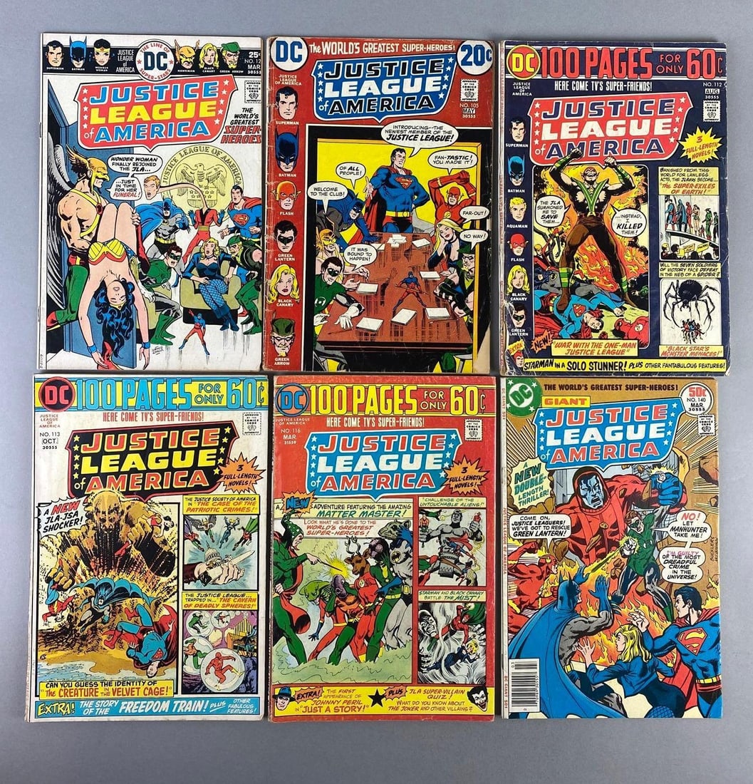 Group of 6 Marvel Comics Justice League of America Comic Books (1 of 4)