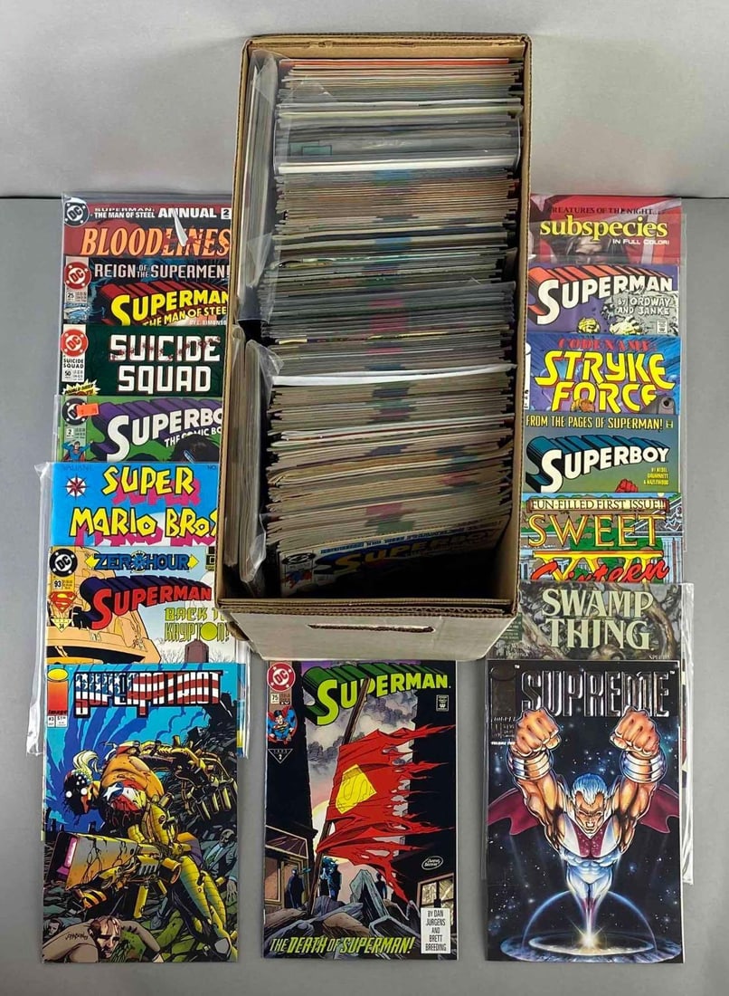 Short Box of 150+ Assorted Comic Books (1 of 3)