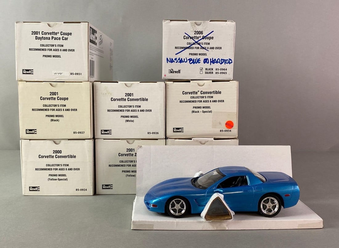 Group of 9 Revell Corvette Dealership Promo Cars (1 of 3)