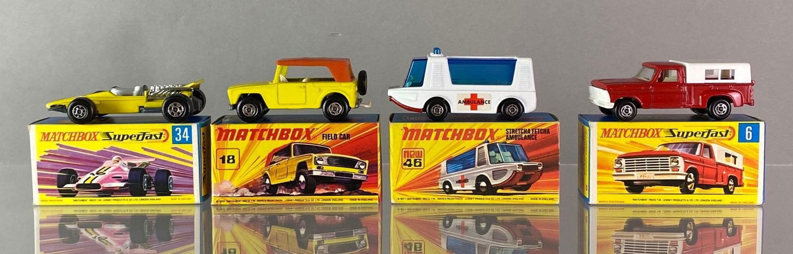 Group of 4 Matchbox Die-Cast Vehicles (1 of 7)