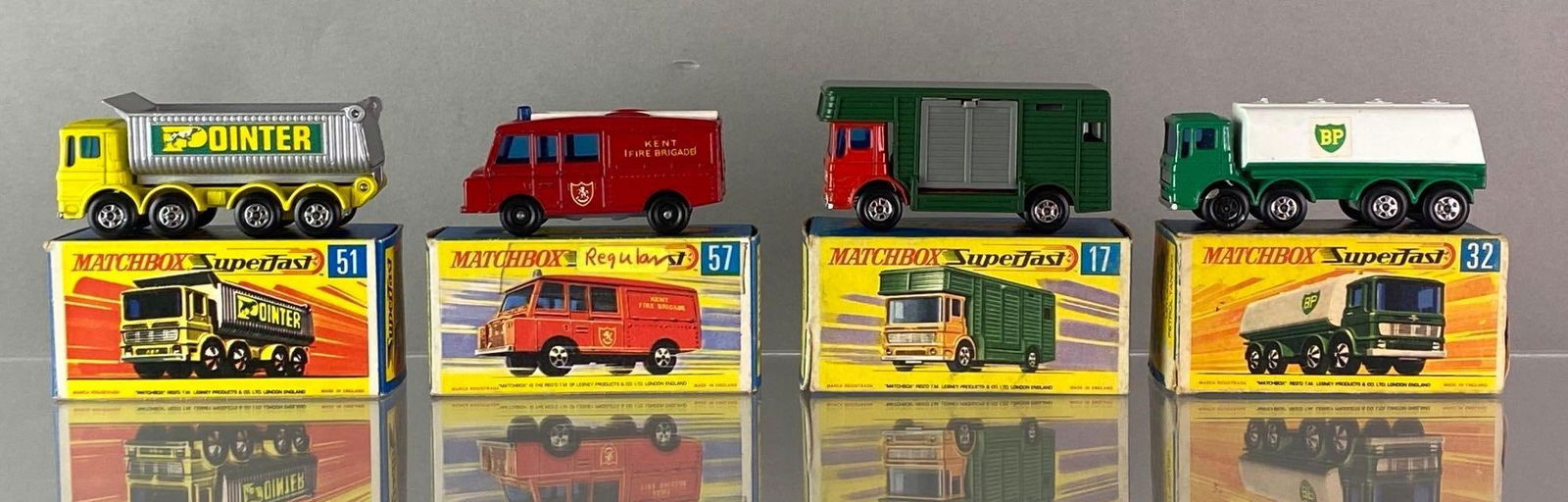 Group of 4 Matchbox Superfast Die-Cast Vehicles (1 of 7)
