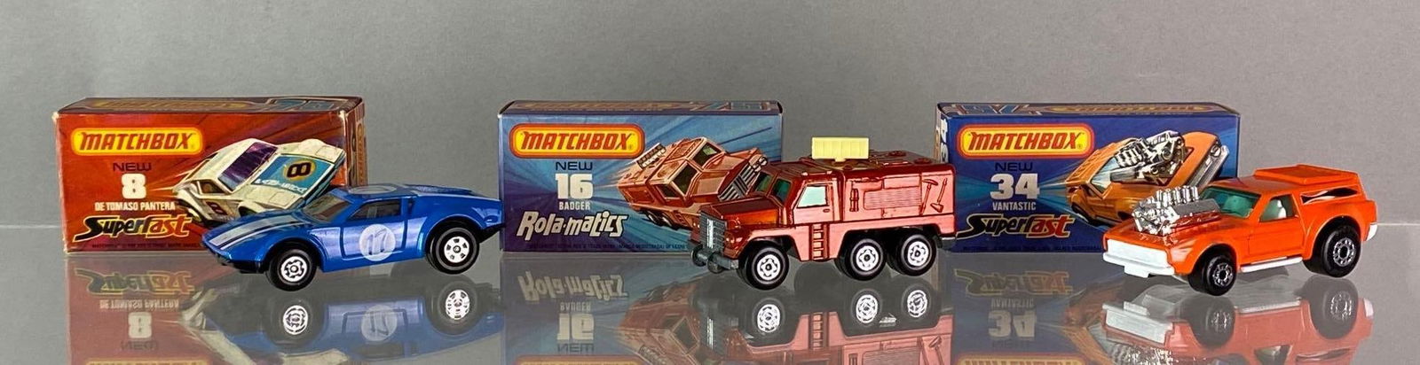 Group of 3 Matchbox Superfast and Rola-Matics Die-Cast Vehicles (1 of 7)