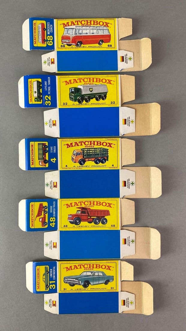 Group of 5 Matchbox E Type Boxes (1 of 2)