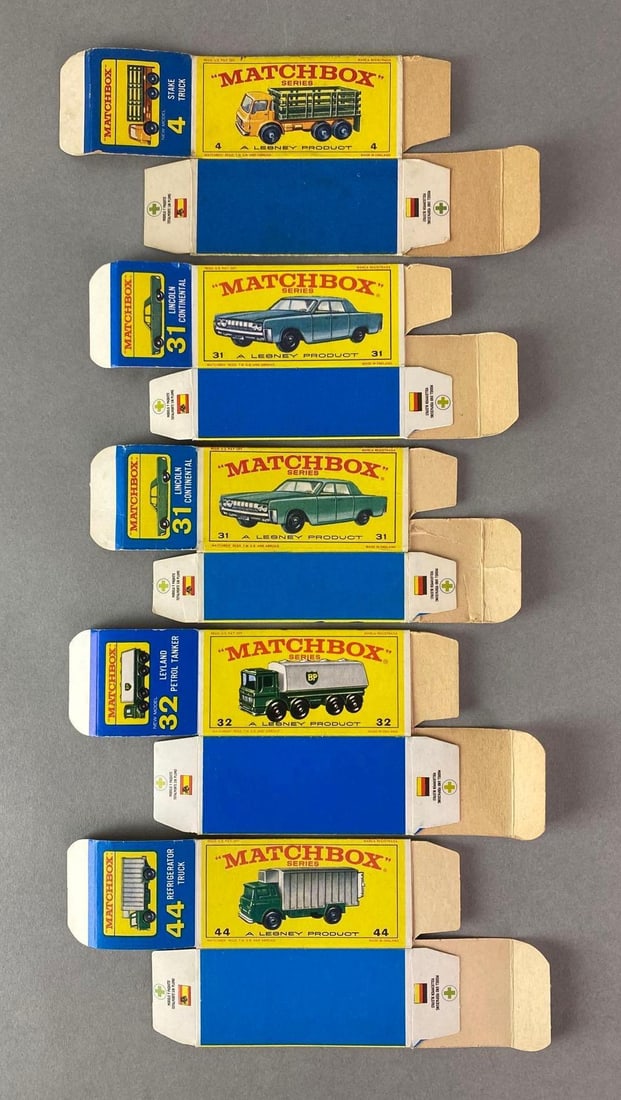 Group of 5 Matchbox E Type Boxes (1 of 2)