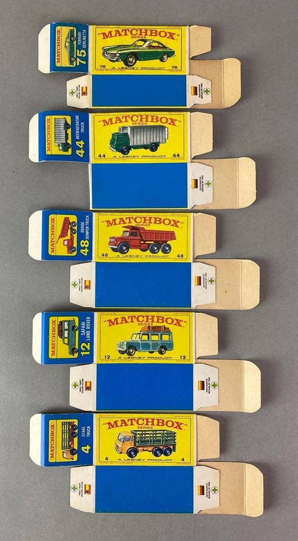Group of 5 Matchbox E Type Boxes (1 of 2)