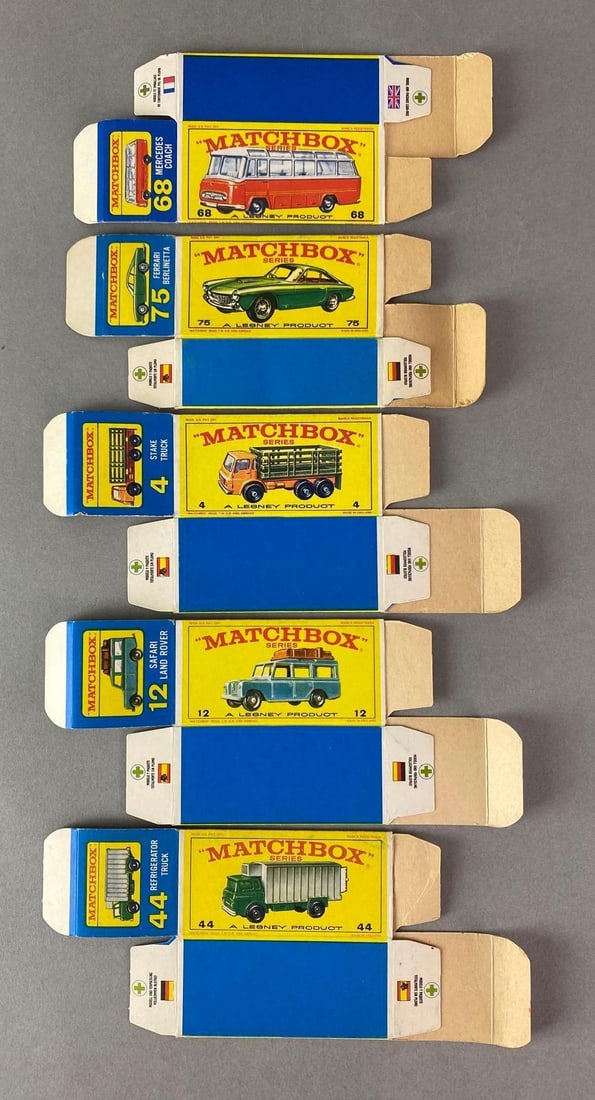 Group of 5 Matchbox E Type Boxes (1 of 2)