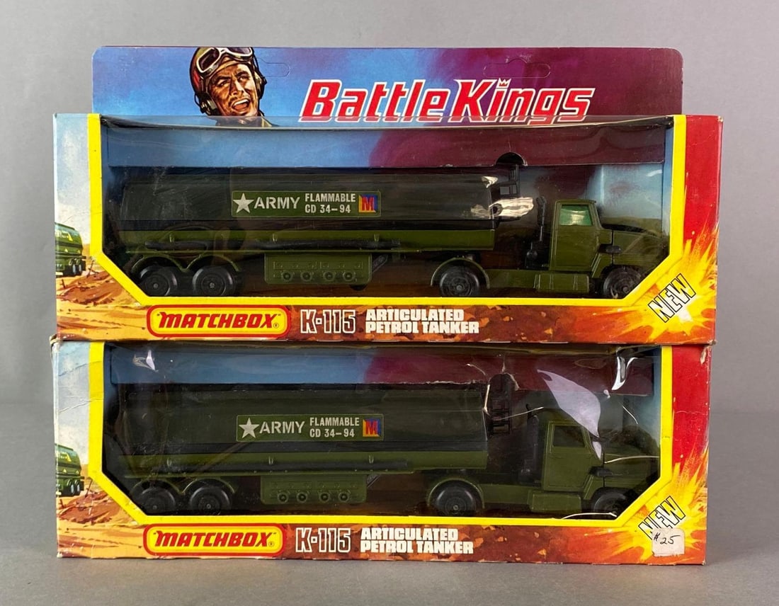 Group of 2 Matchbox Battle Kings K-115 Articulated Petrol Tankers (1 of 5)