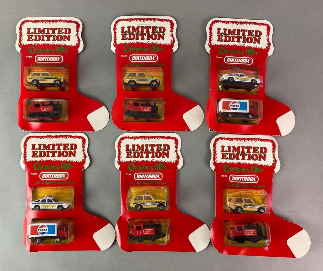 Group of 6 Matchbox Limited Edition Die-Cast Christmas Packs (1 of 4)