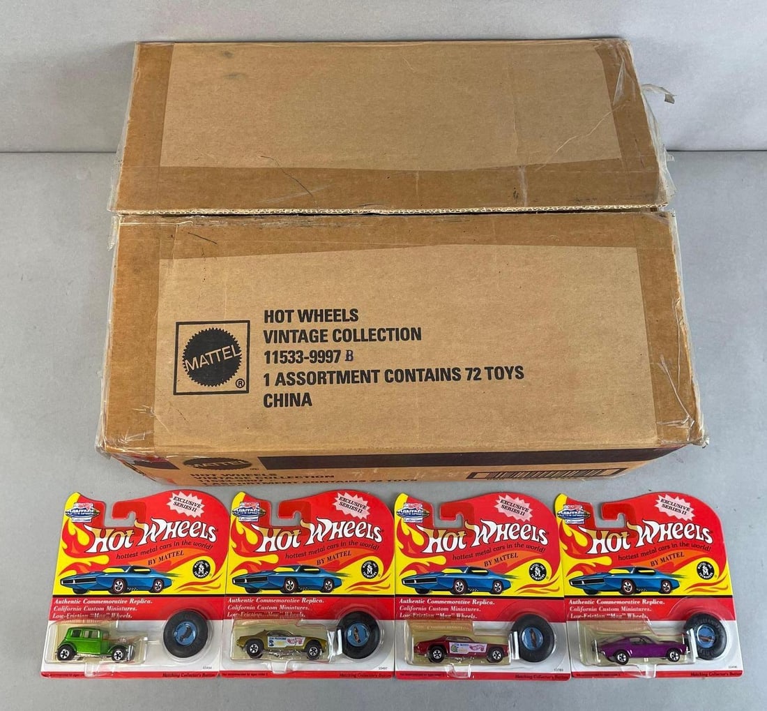 Group of 72 Mattel Hot Wheels Vintage Collection Diecast Vehicles (1 of 5)