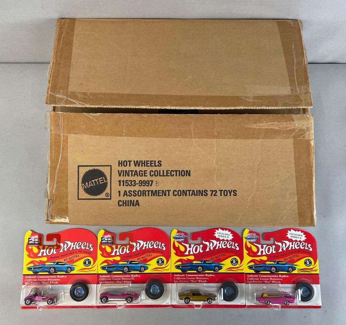 Group of 65+ Mattel Hot Wheels Vintage Collection Diecast Vehicles (1 of 5)