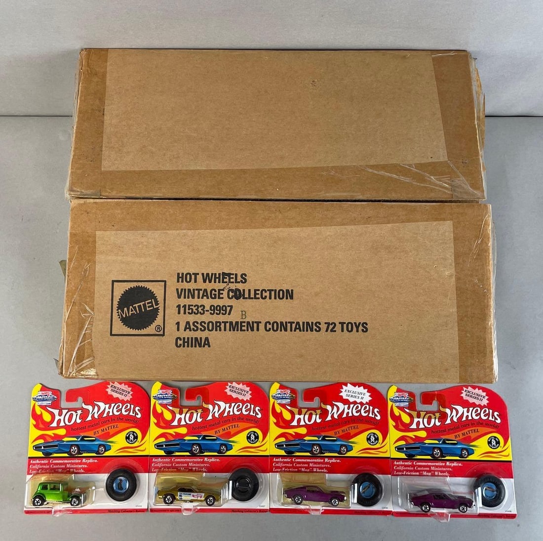 Group of 72 Mattel Hot Wheels Vintage Collection Diecast Vehicles (1 of 5)