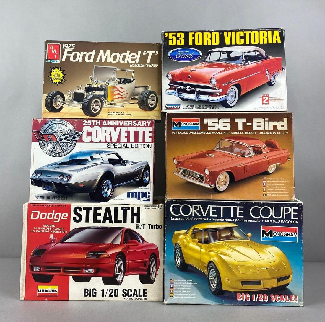 Group of 6 Assorted Vehicle Model Kits (1 of 4)