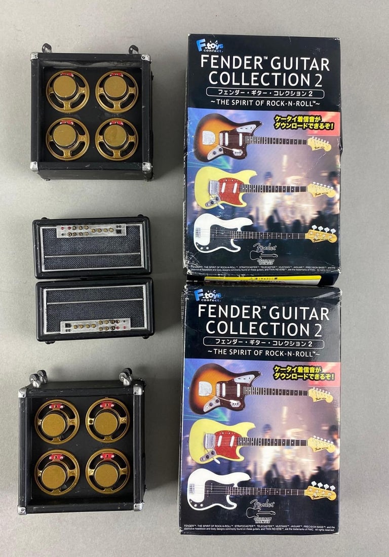 Group of 6 F Toys Fender Guitar Collection 2 (1 of 3)