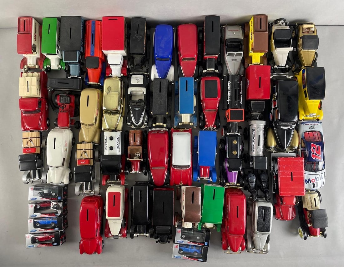 Group of 50+ Ertl Diecast Metal Vehicle Banks and More (1 of 4)