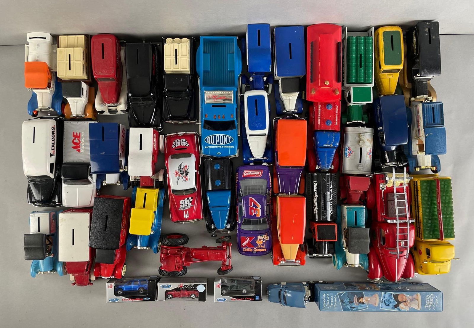 Group of 35+ Ertl Diecast Metal Vehicle Banks and More (1 of 3)