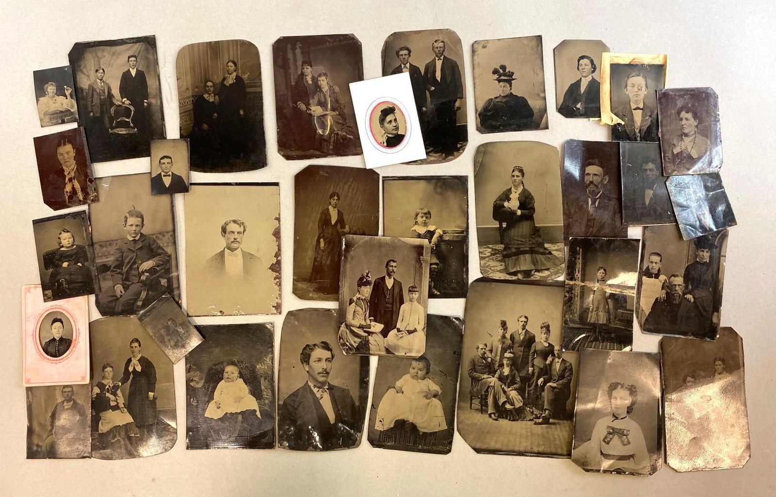 Group of 30+ Assorted Tintypes Photographs (1 of 3)