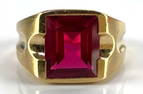 14K Gold Ruby Ring
