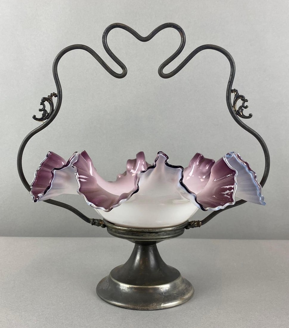 Purple to White Ombre Brides Basket (1 of 9)