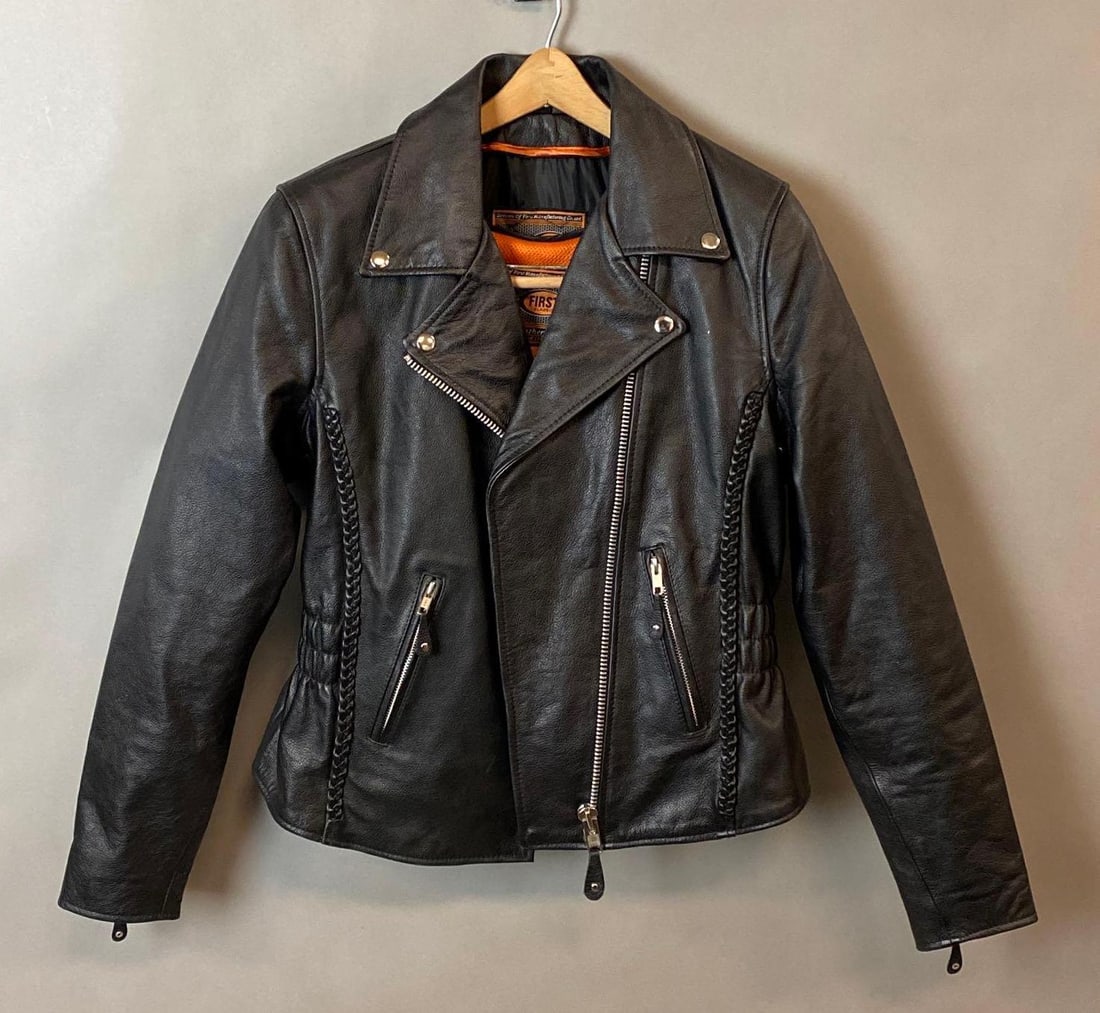 Harley-Davidson Womens Leather Motorcycle Jacket and Liner (1 of 8)
