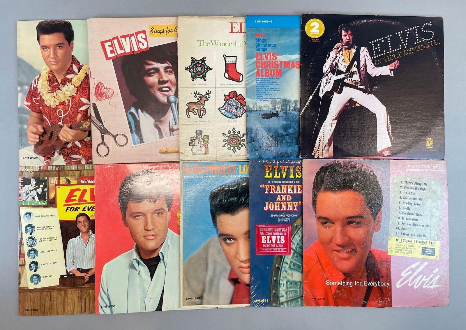 Group of 10 Vintage Elvis Presley Vinyl Records (1 of 4)