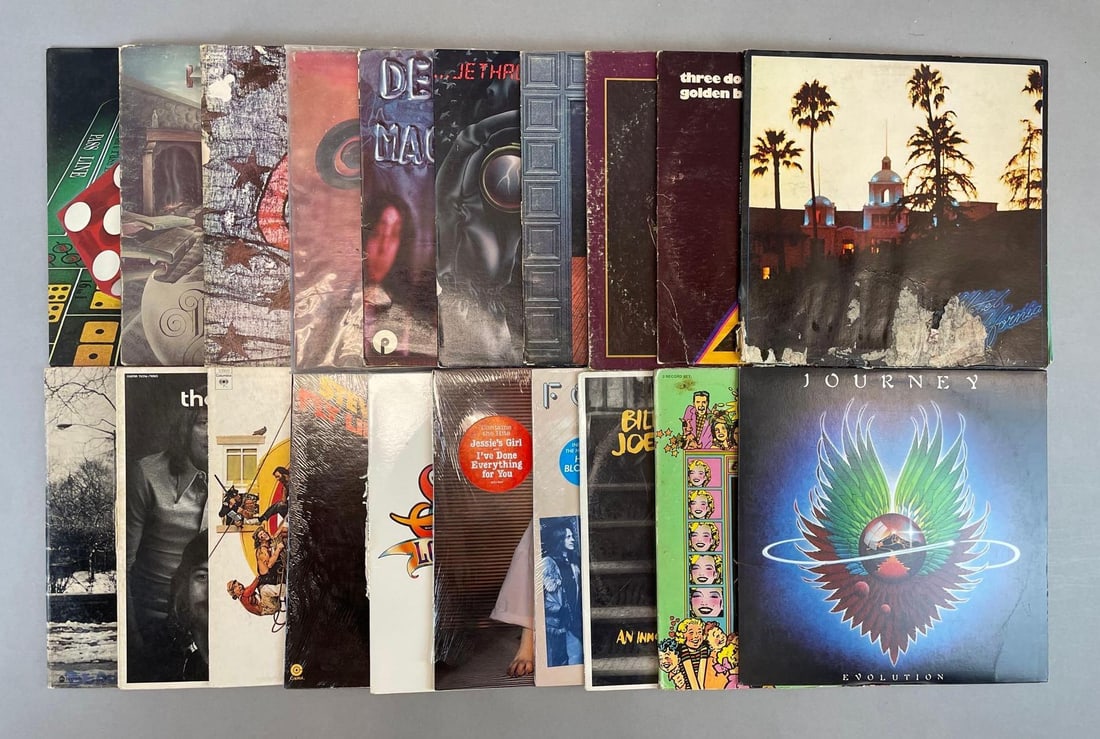 Group of 20 Vintage Classic Rock Vinyl Records (1 of 3)