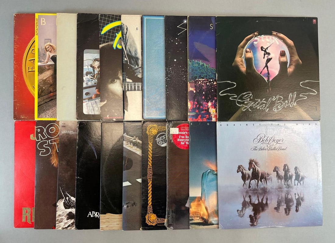 Group of 20 Vintage Classic Rock Vinyl Records (1 of 3)