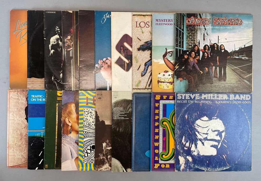 Group of 20 Vintage Classic Rock Vinyl Records (1 of 3)