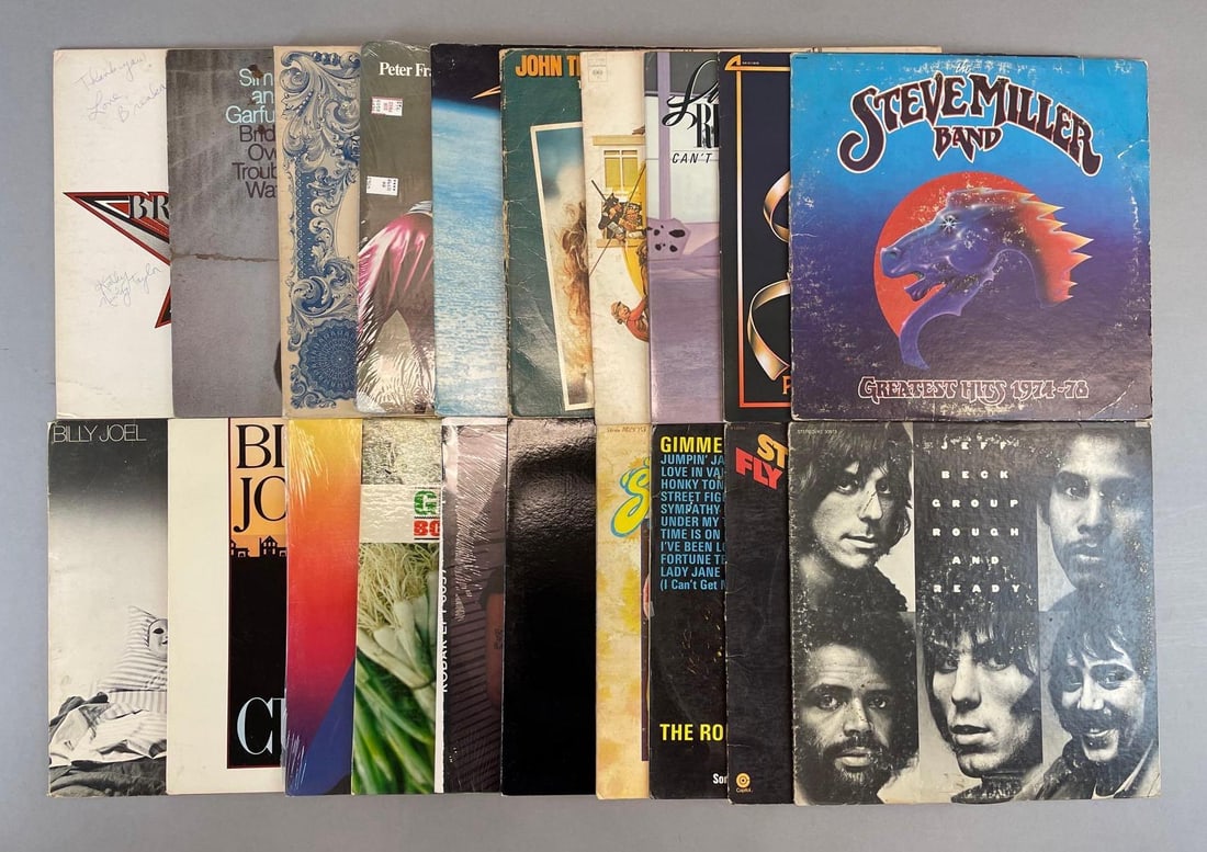 Group of 20 Vintage Classic Rock Vinyl Records (1 of 3)