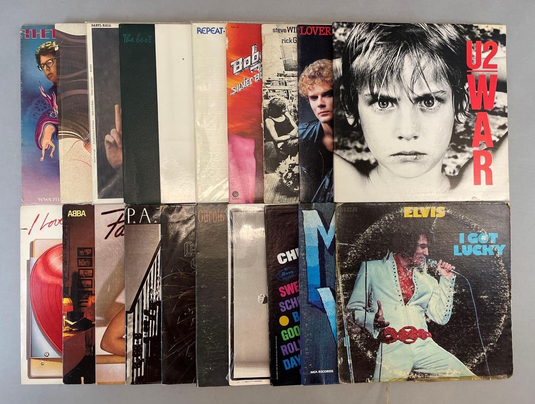 Group of 20 Vintage Classic Rock Vinyl Records (1 of 3)
