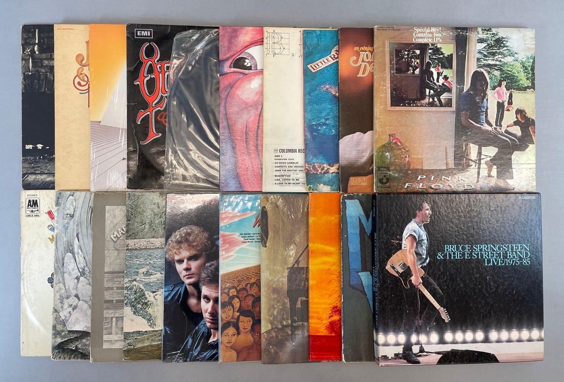 Group of 20 Vintage Classic Rock Vinyl Records (1 of 3)