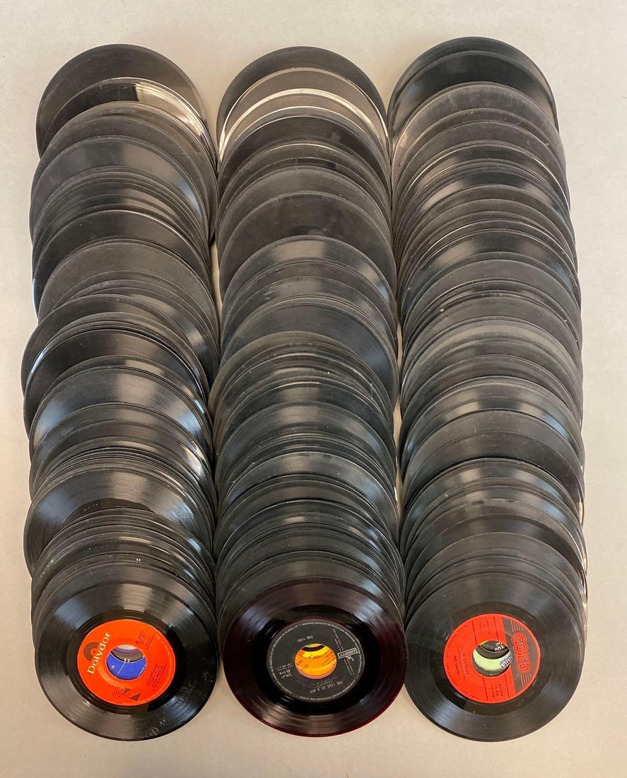 Group of 250+ Vintage 45 RPM Vinyl Records (1 of 1)
