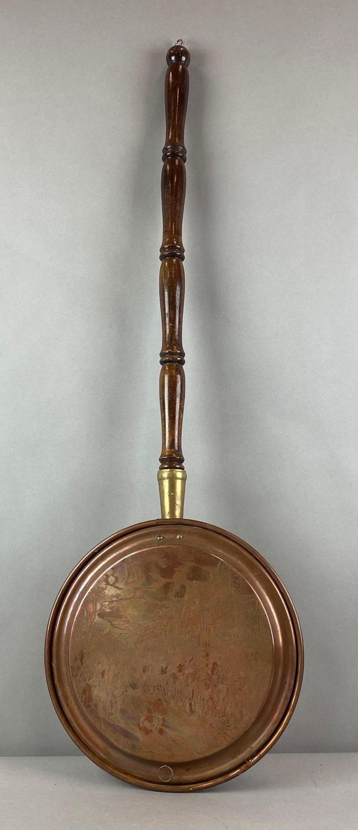 Changing Horses Engraved Copper Bed Warmer (1 of 4)