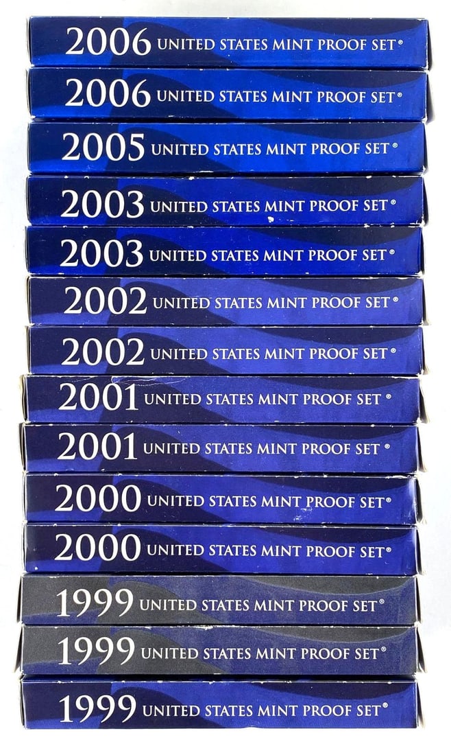 Group of (14) 1999-2006 US Mint Proof Coin Sets (1 of 1)