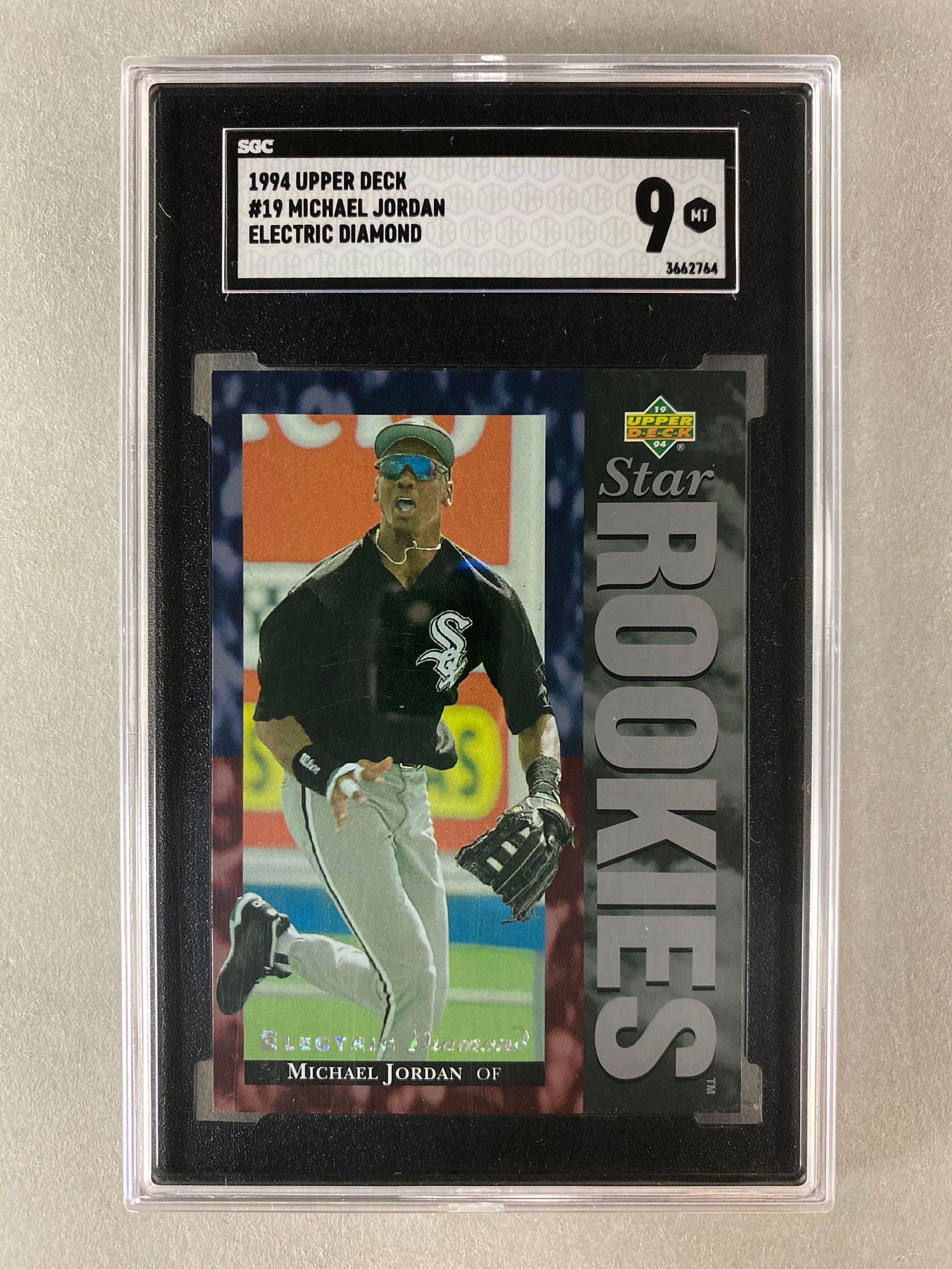 1994 Upper Deck Electric Diamond Micheal Jordan #19 SGC 9 (1 of 2)