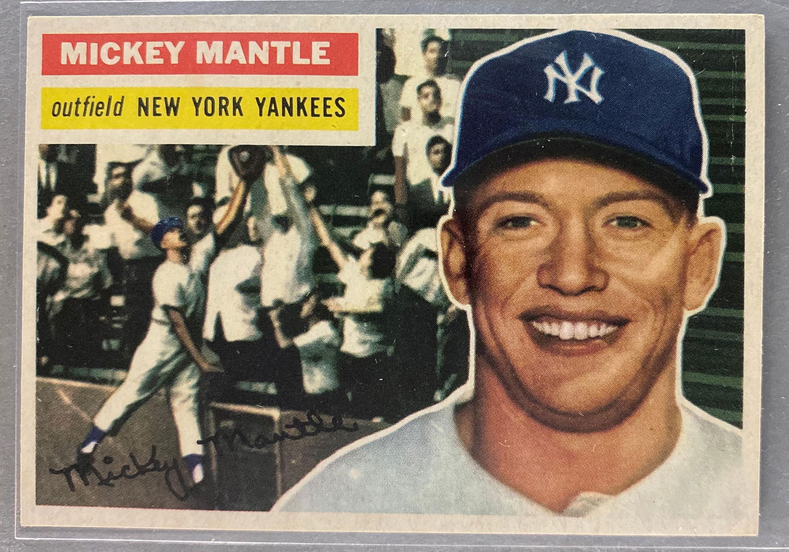 1956 Topps MIckey Mantle #135 Grey Back (1 of 2)