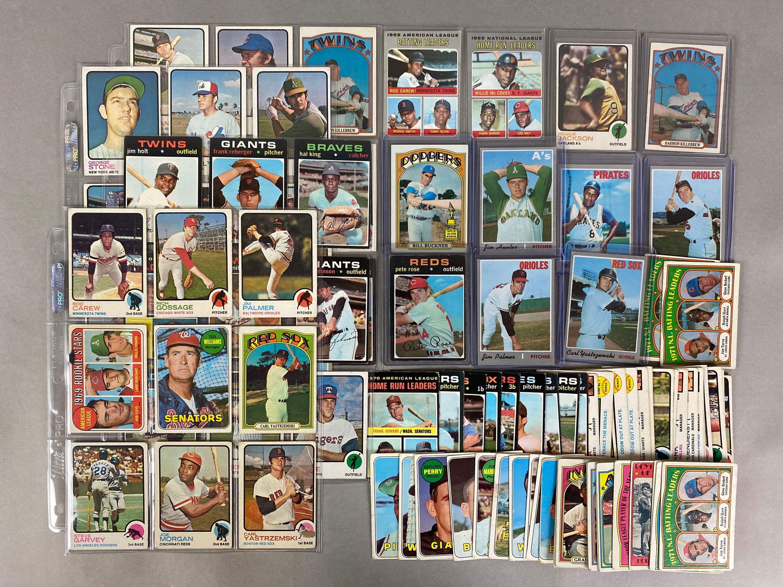 100 - 1969 - 73 Topps Baseball Cards with HOFs, Stars, and Rookies (1 of 4)