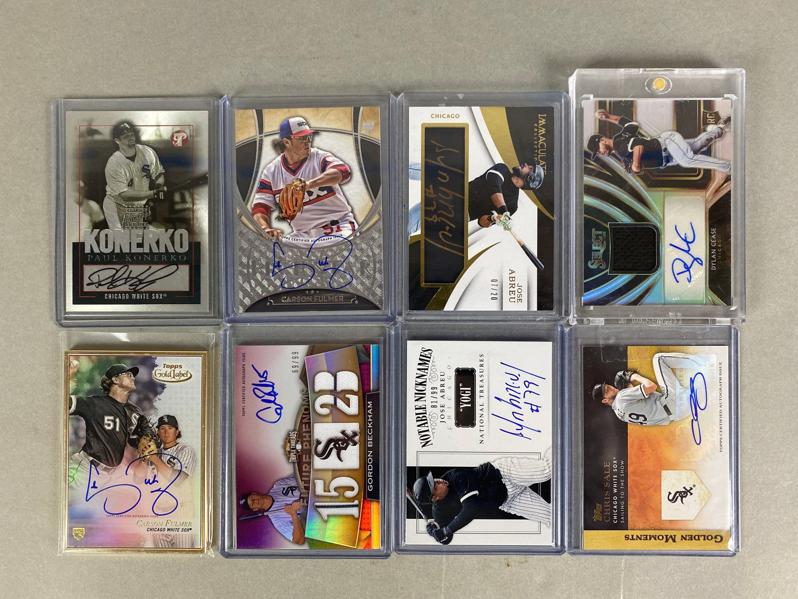 8 - Chicago White Sox Signed Star Cards (1 of 2)