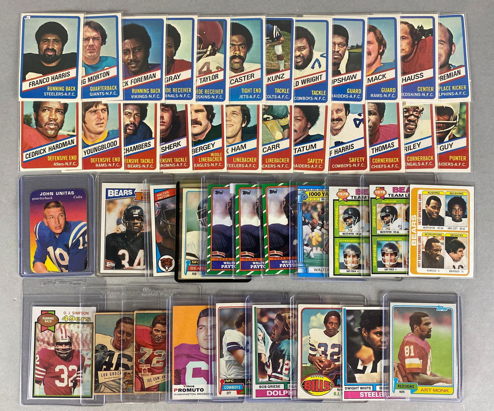 40 + 1952 - 87 Football Cards of HOFs and Stars (1 of 2)