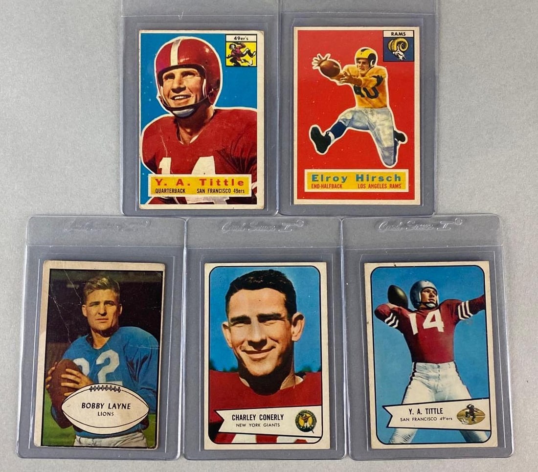 1953 - 56 Bowman and Topps Football HOFs Cards (1 of 2)