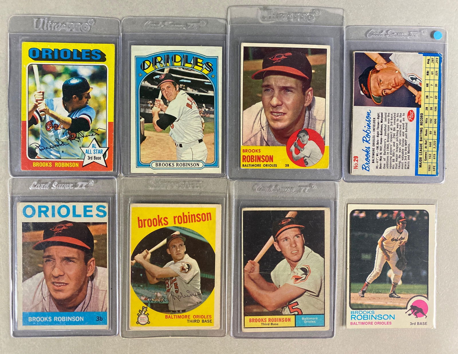 8 - 1959 - 73 Topps and Post Brooks Robinson Cards (1 of 2)