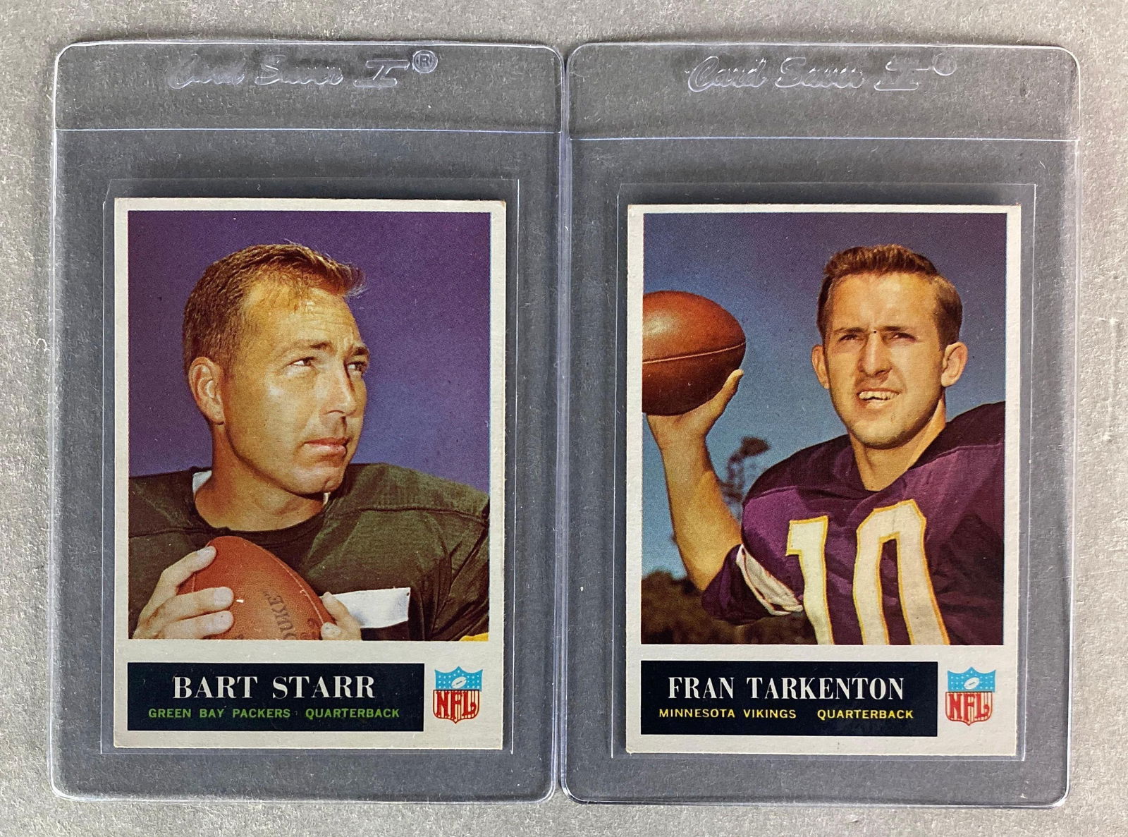 1965 Philadelphia Bart Starr and Fran Tarkenton Cards (1 of 2)