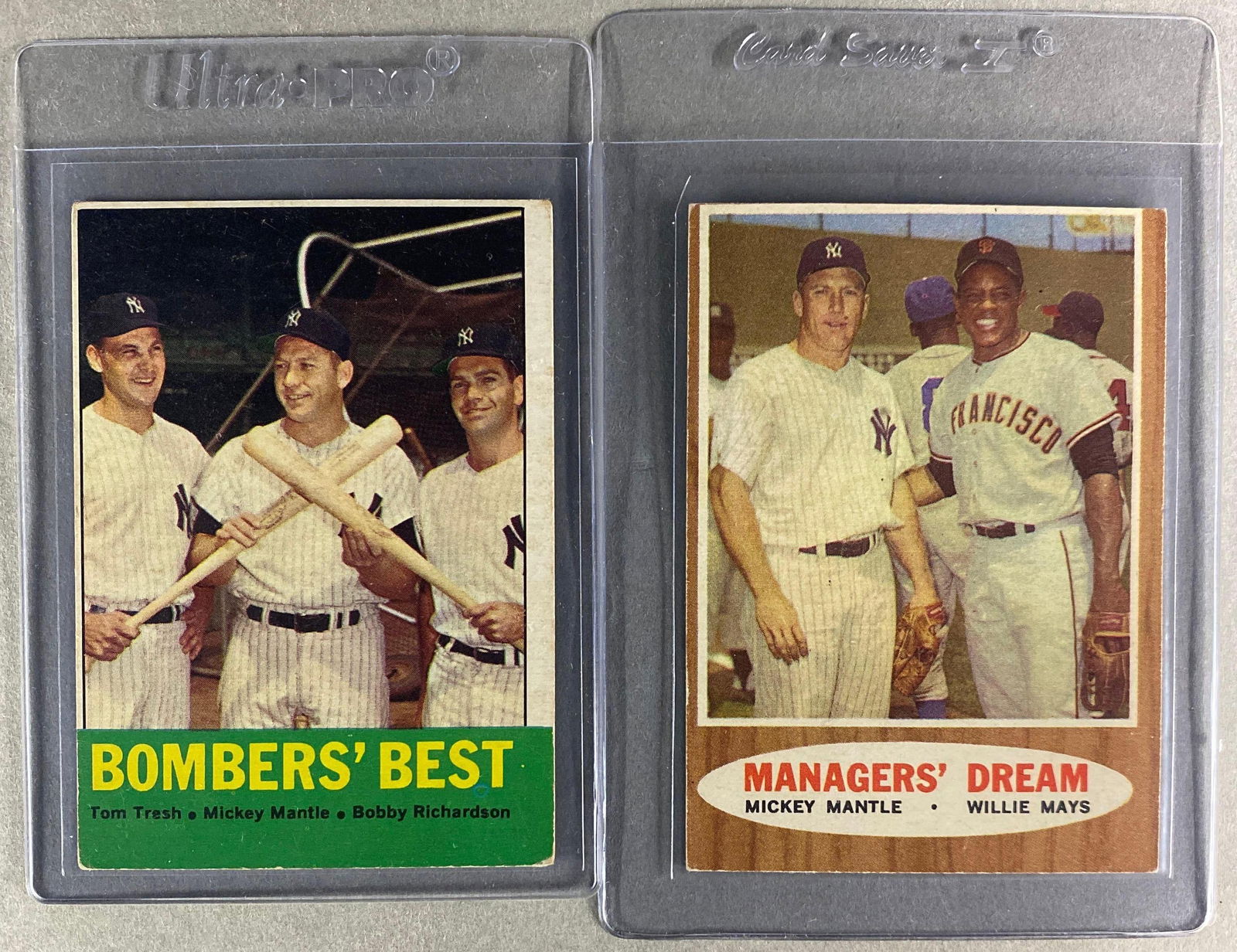 1962 Topps Managers Dream #18 and 1963 Topps Bombers Best #173 (1 of 2)