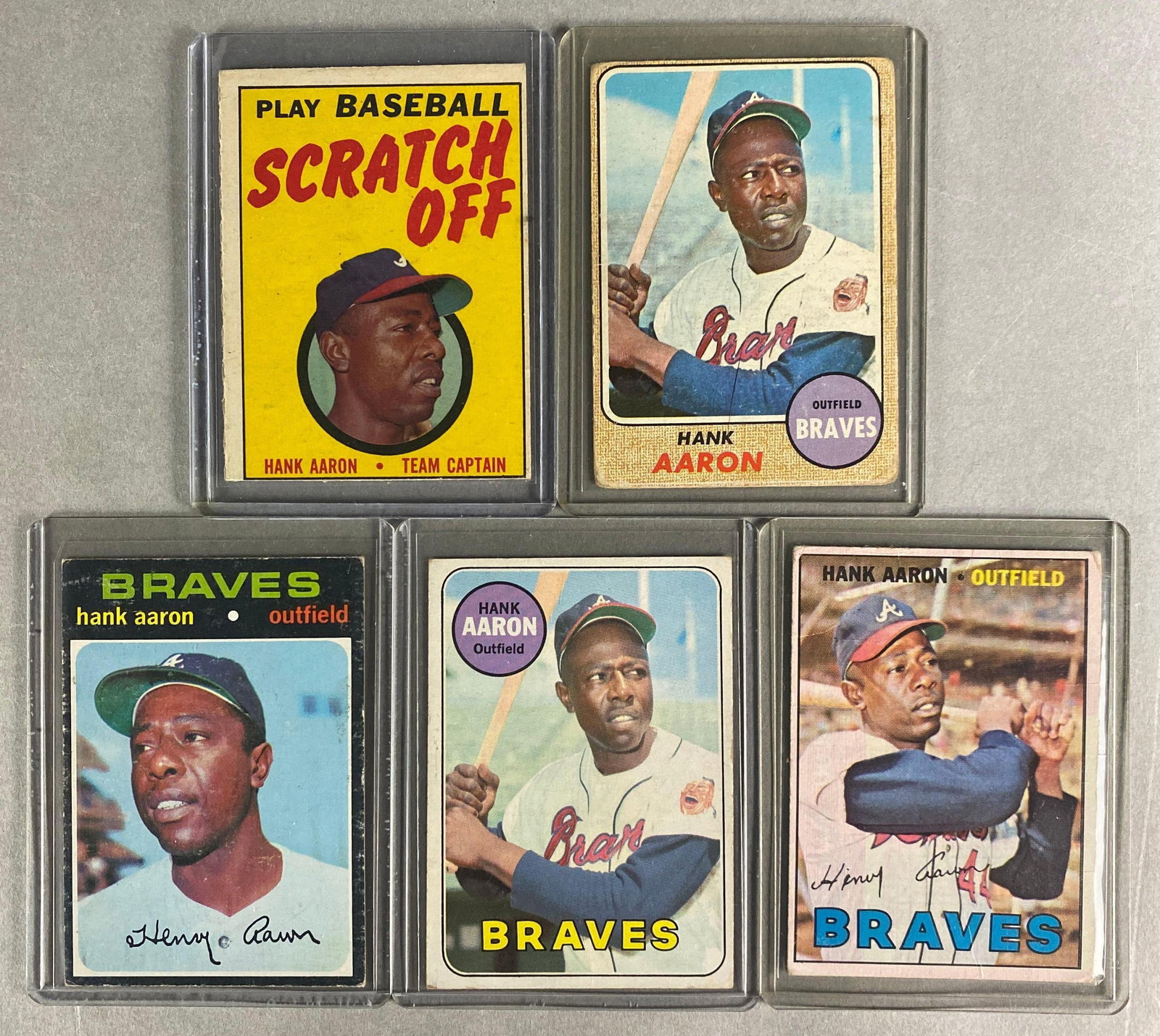 5 - 1967 - 71 Topps Hank Aaron Cards (1 of 2)