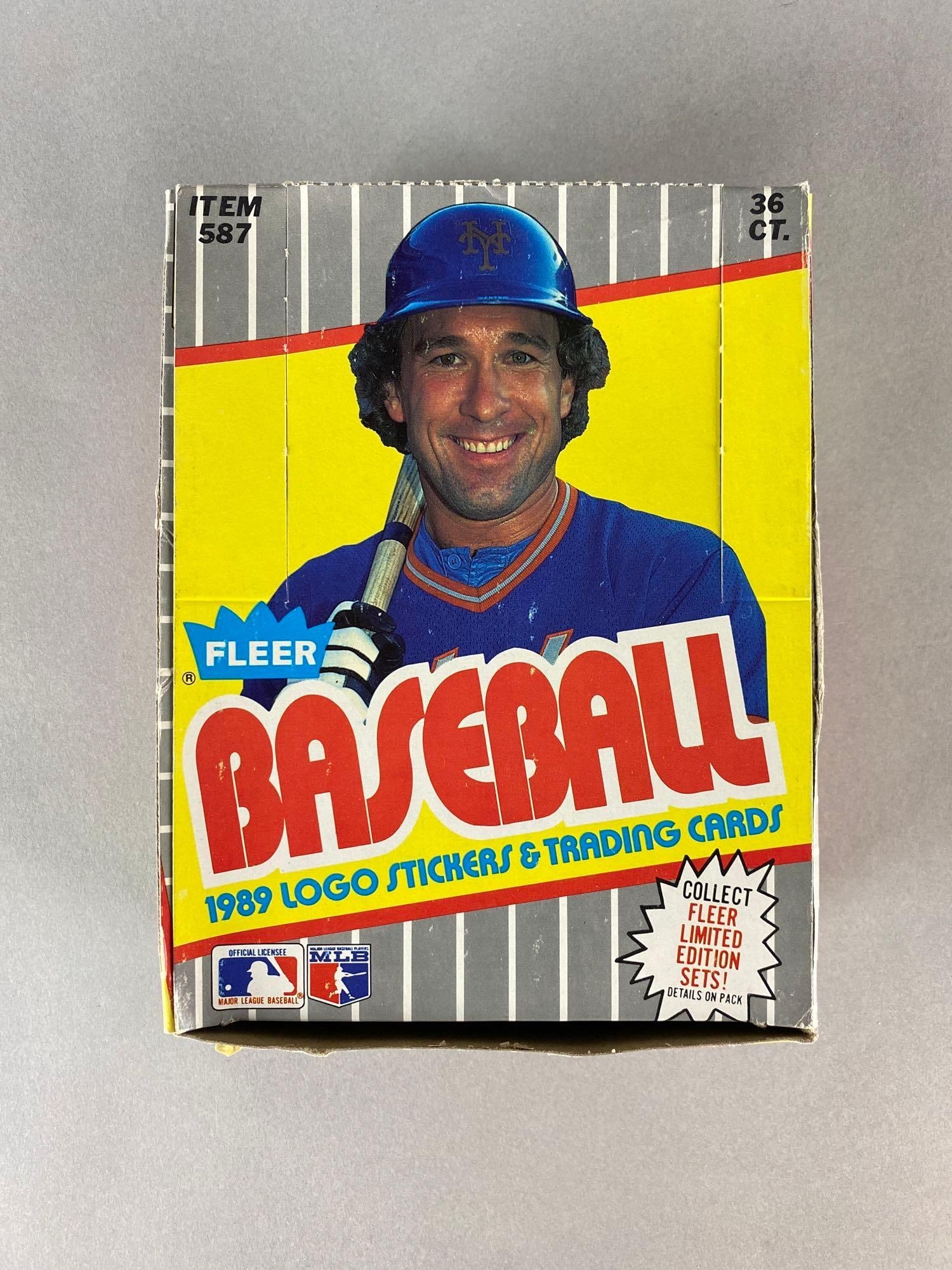 1989 Fleer Baseball Unopened Error Box - 1st Printing (1 of 3)