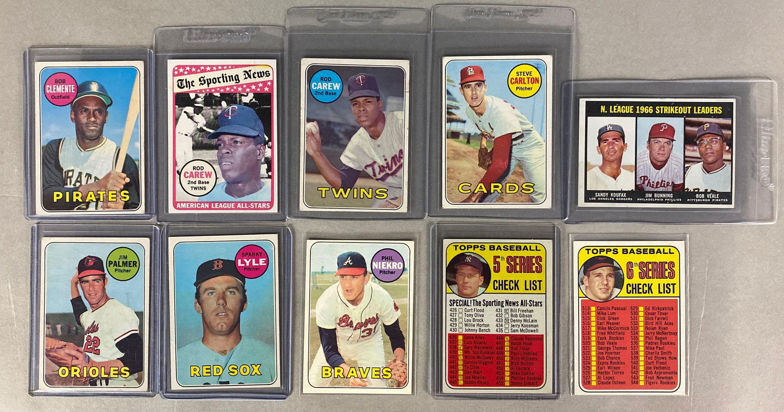 10 - 1969 Topps Baseball HOFs and Star Cards (1 of 2)